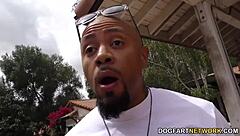 Stella Cox Tempts with Sucking Black Cocks Before Facial Cumshot