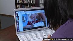 Big tits at work with Phoenix Marie and Rachel Starr getting sexual! 💼🍑