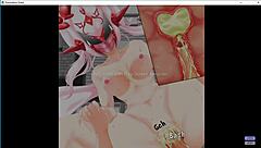 Discussing the domination quest scenes from that anime hentai game in a casual chat.