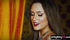 Perfect Natural Beauty Deanna Greene Strips Hot Lingerie