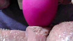 You wanna see this extreme close-up of big clit squirting in wild orgasm?