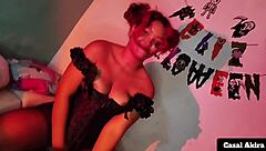 Hey, Clown Girl, Are You Ready For Rough Sex After Halloween Party With Big Cock Deepthroat And Riding?