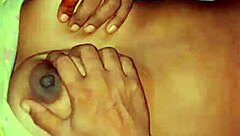 deshi bhabi playing with her boobs and squirting in homemade anal fun!