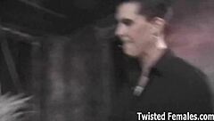 Dominant boss humiliates bitch slave with intense femdom cum instructions