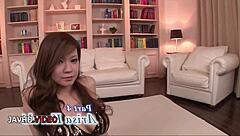 Arisa Kuroki delivers intense big tits threesome with hardcore blowjob and facial for two lucky guys