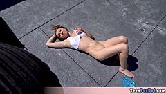 Hey, extra small Maya, how did you seduce me by the pool to dump my load in your petite pussy?