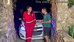 hey pregnant mechanic, take this sausage instead of payment... part 1 with wet blowjob action!