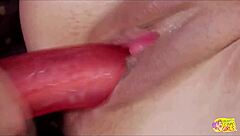 Brunette Sluts Check Out Lingerie Before Sharing Dildo in Passionate Lesbian Play