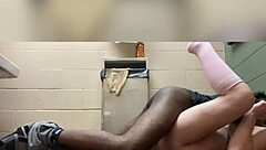 i'm getting used roughly in the public bathroom