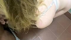 i'm getting used roughly in the public bathroom