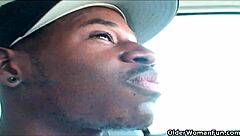 Mature blonde milf gets pounded hard by huge black cock in interracial cumshot scene 😈