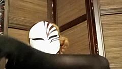 i wear pantyhose with small natural tits in homemade solo lingerie