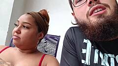 i pound this brazilian brunette hard, she's such a slutty one with big natural tits