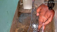 did you see the hidden camera catching this busty milf showering and flashing her huge natural tits outside?