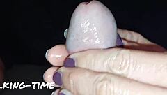 Everybody Loves Milking Time! British Wife Gives Oiled Handjob To Massive Cock In Kinky Femdom Session!