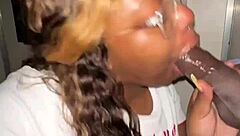 hey check this ebony bbw sucking strangers big black cock at gloryhole