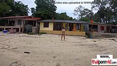 Dude Dildoing and Fucking His Amateur Thai Teen 18+ Girlfriend Polly with Tits