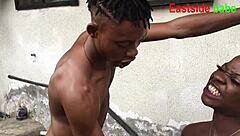 my landlord's friend insisted on hardcore outdoor banging with ebony bbc and chubby