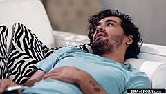 curvy redhead milf guides young guy through intense fucking session with oral delights