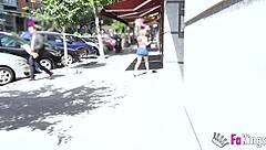 Lorena Lopes bareback fucking outdoors after casting with cumshot and quickie action