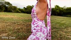 I Feel So Excited As Wife Strips And Flashes Tits Opposite Public Hotel In Outdoor Exhibition