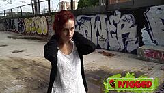 Ariel Ortiz拉丁红发辣妹翘臀后入大屌狂肏屁眼种族混战颜射