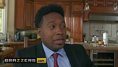 Brunette Kira Noir cheats with Van Wylde in car for rough interracial anal pounding and big cock action