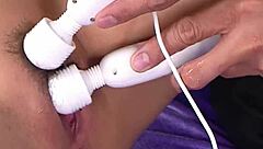 Hey, check out this slim Japanese girl with perfect natural tits, Runa Sezaki, getting deep creampie in her landing strip pussy from an older guy 😏🍆💦