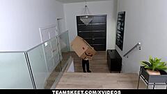 Package Guy Fucks Petite Jasmine Grey