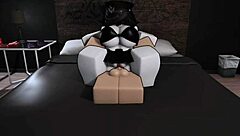 Fucking With My Busty Goth Friend In Roblox With Riding Big Ass Cowgirl And Doggystyle Bent Over
