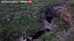 What if we get caught having public sex in the waterfall with Latina riding and cumshot?