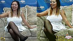 Oh wow, are you ready for this Latina milf Becky Ortega to take deep ass fucking and throating in her first porn pov?