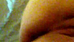 Mzslippery Fat BBW Masturbates Hairless Shaved Pussy in Front of Mirror