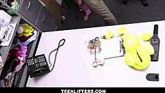 Big Tits Tattooed Teen Shoplifter Orgasms For Officer In Deal