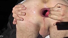 i'm opening my asshole wide for that wonderful gape in intense anal play