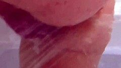 stepmom's big butt in the bathroom getting all wet 😏