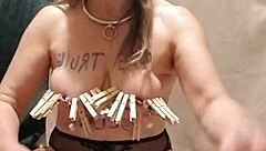 What Happens When French Maid in Bondage Whips Herself into Humiliating Outdoor Submission with Toys