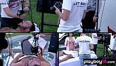 Hey, what's really going on behind the virtual reality scenes with blonde babe Kate Quigley and her big tits?