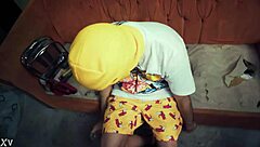 Sexy mature woman enjoys intense hardcore sex with young European guy in passionate encounter.