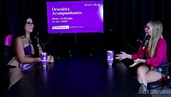 Watch these hot Brazilian amateurs in see-through lingerie swing and dominate with toys outdoors!