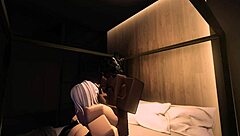 that whore begged for my big black cock and got rough creampie thrusting in her big tits