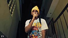 Sexy mature woman enjoys intense hardcore sex with young European guy in passionate encounter.