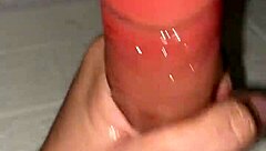 I jerk off my dildo with hands in this homemade solo toy session for you!