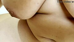 Oh Wow, Milf Explodes Cum All Over Her Massive Tits!