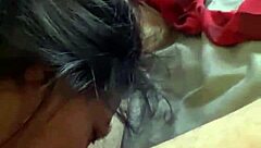 Boldly Sucking That Massive Cock Until It Explodes In Her Wet Shaved Pussy