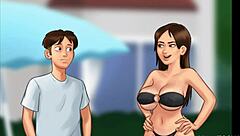 Summertime saga hints at stepbro versus stepsis in risky public pool encounter