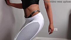i enjoy watching this sexy brazilian latina dancing in homemade gym cardio update from may 29 2025
