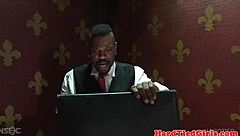 young small tits submissive endures bondage and rough maledom canning in intriguing bdsm session