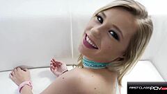 hey this tiny whore is deepthroating a huge cock like a pro in firstclasspov style