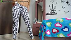 Athletic Model Performs Big Ass Booty Workout In Tight Leggings With Bodyweight Squats